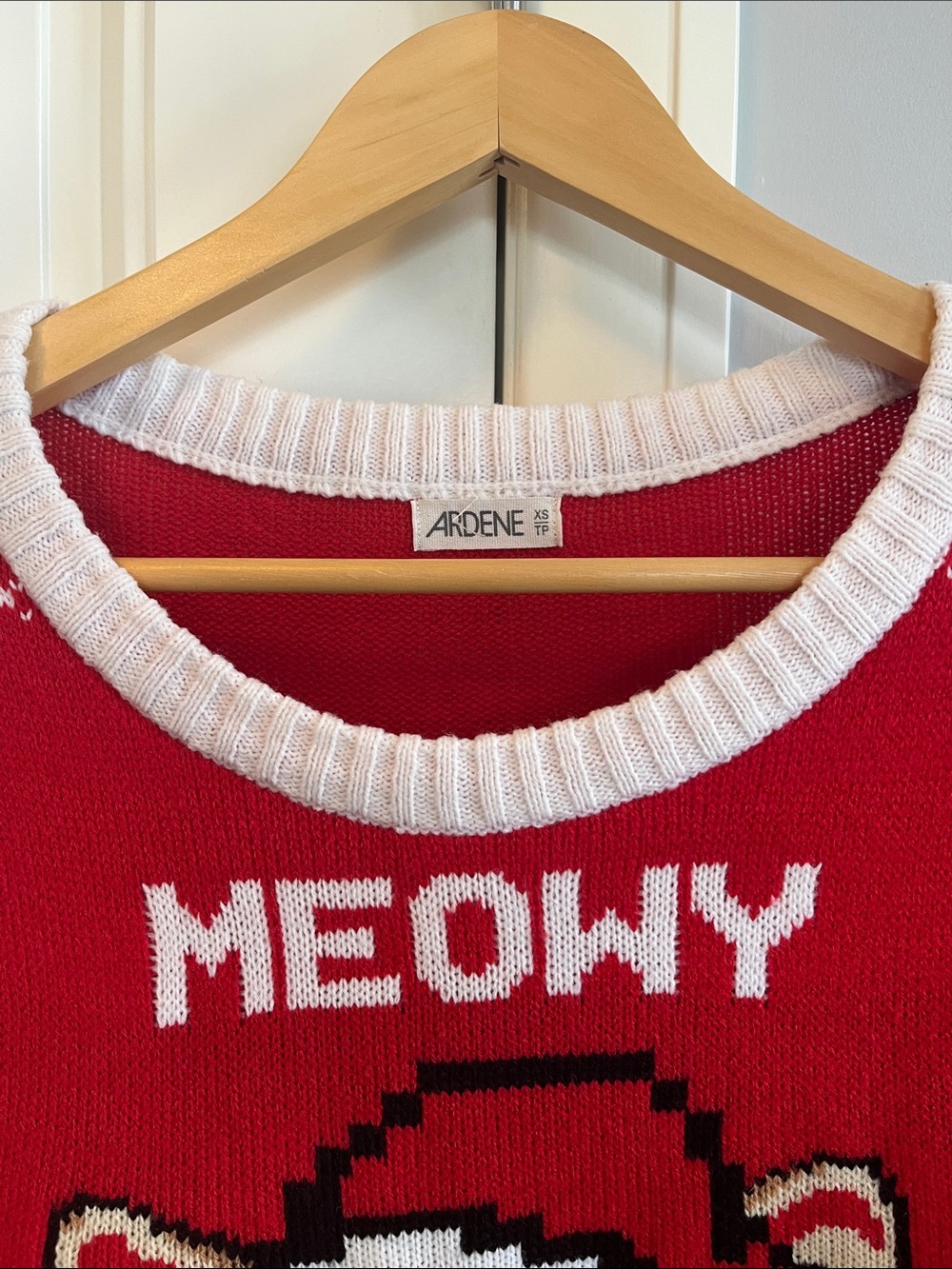 Ardene "Meowy Christmas" Cute and Ugly Christmas Sweater XS - Picture 3 of 8